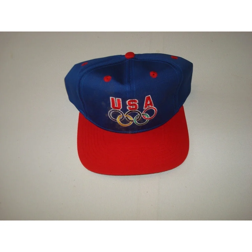 USA OLYMPIC DREAM TEAM ATLANTA DEADSTOCK‎ VINTAGE 90S SCRIPT HAT CAP SNAPBACK
